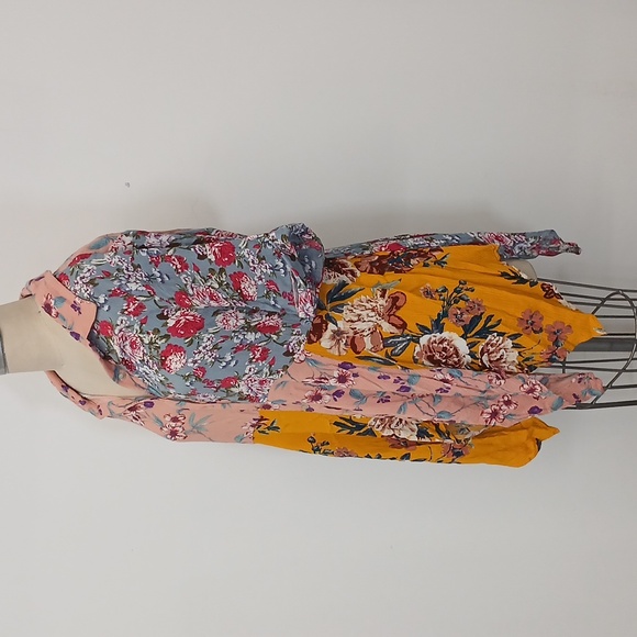 Oddy Handkerchief Patchwork Floral Tunic Size 1XL - Picture 3 of 9